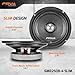 PRV AUDIO 6.5 Inch Shallow Midrange Bullet Speaker 6MR250B-4 Slim, 250 Watts 4 Ohm Car Audio Slim Speaker, Compact for Doors (Single)