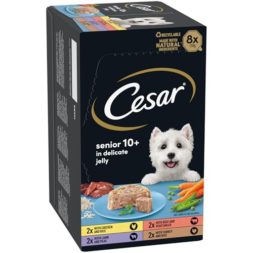 CESAR Senior 10+ in Delicate Jelly 3x 8x150g - Image 3