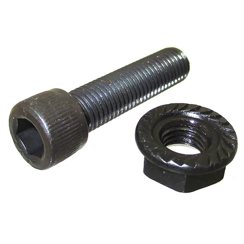 DJ-Motor 6pcs 5/16-24 x 1.25 Wheel Stud Bolt Serrated Hex Flange Nut for Go Kart