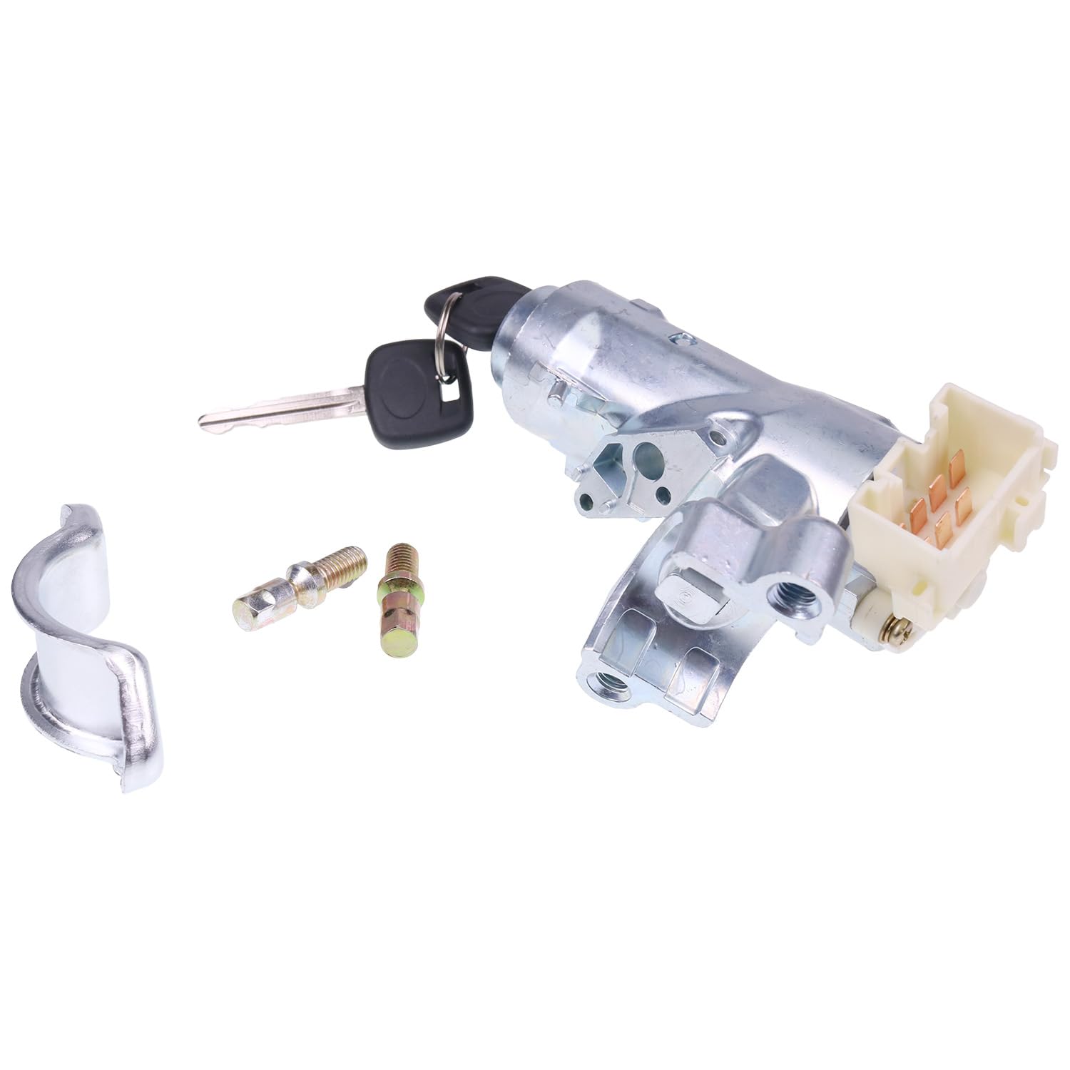 AIVWUMOT Ignition Switch Steering Lock Cylinder with Bracket 45020-38-1 45020-12-11 Compatible with Toyota Compatible with Corolla 1998 1999 2000 2001 2002 Compatible with RAV4 1998-2000