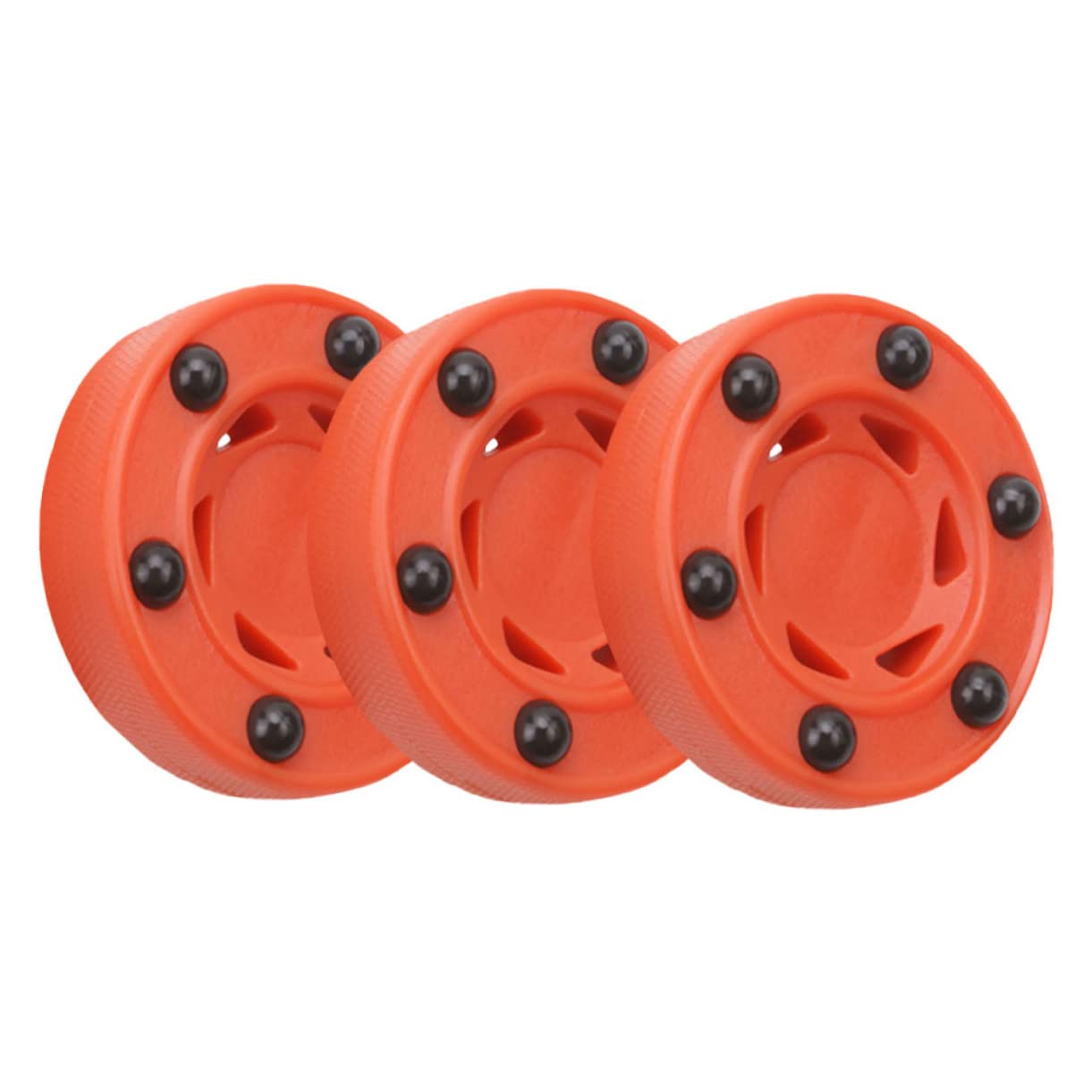 BESPORTBLE Roller Hockey Game Bulk Pack Street Hockey Balls Nylon Core Shockproof for Practice Competition