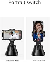 Vista 4 de Robo 360 Rotation Smart AI cardán, soporte de seguimiento automático de cara y objetos, 360 manos libres, fotos y grabación de video en vivo
