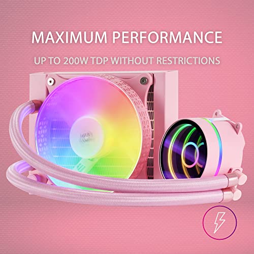 Mars Gaming MLONE120P système de refroidissement d'ordinateur Processeur Refroidisseur de liquide tout en un 12 cm 1 pièce Neuf - vue 6