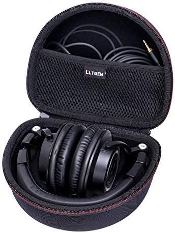 Headphone Case for Audio-Technica ATH-M30X / ATH-M50X / ATH-M40X / ATH-M50xBT2 / ATH-M50xBT2DS Headphones, Black - Thumbnail 2