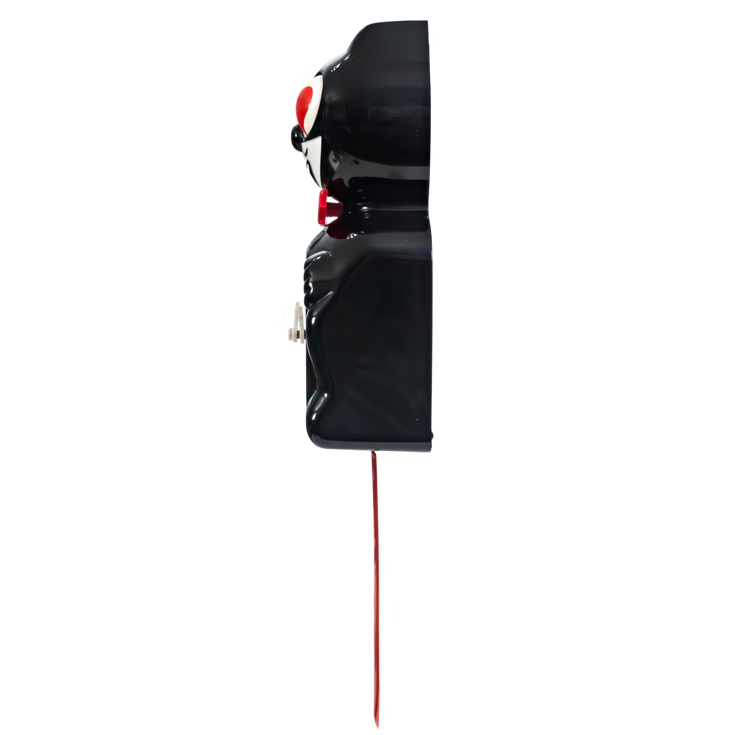 Kit Cat Klock Crimson Royale - Reloj de Pared icónico con Ojos de corazón y Cola en Movimiento, Funciona con Pilas, Fabricado en Estados Unidos, decoración del hogar, Reloj Moderno de