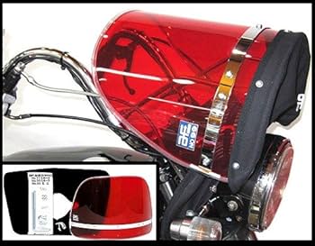 旭風防、赤渕の風防、タレにポケット付き 新品! 旭風防 ショート黒布タレ Zファーザー ゼファー ZRX XJR