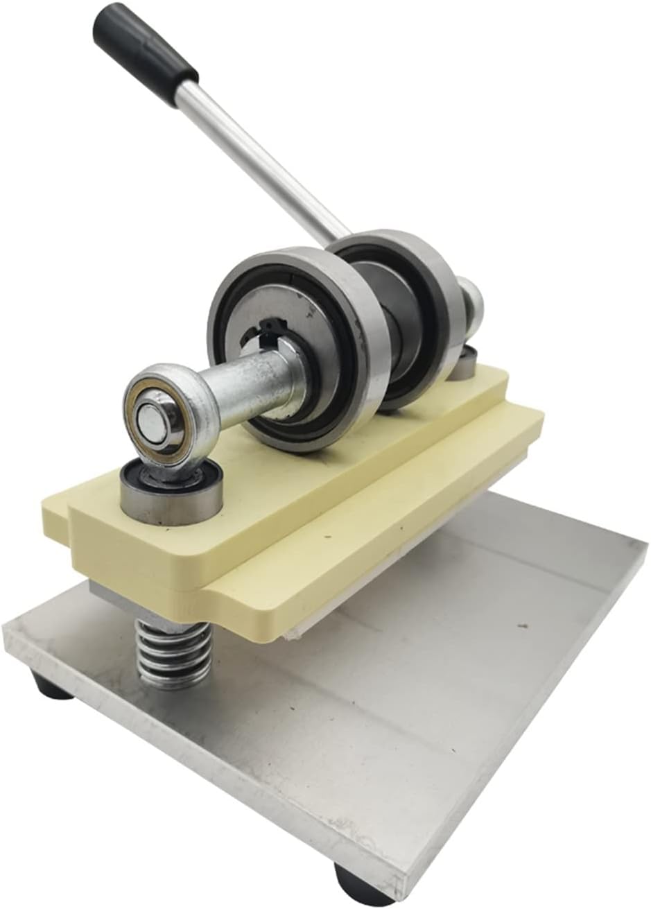 Double Wheel Hand Leather Cutting Machine Photo Paper PVC/EVA Sheet Cutter DIY Die Punching Manual Press with High Efficiency