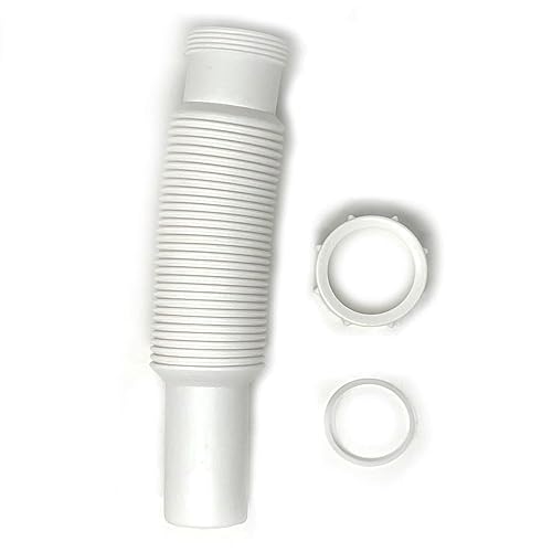 Flexible Extension Pipe, 1-1/2 inch x 15 inch with Adapter