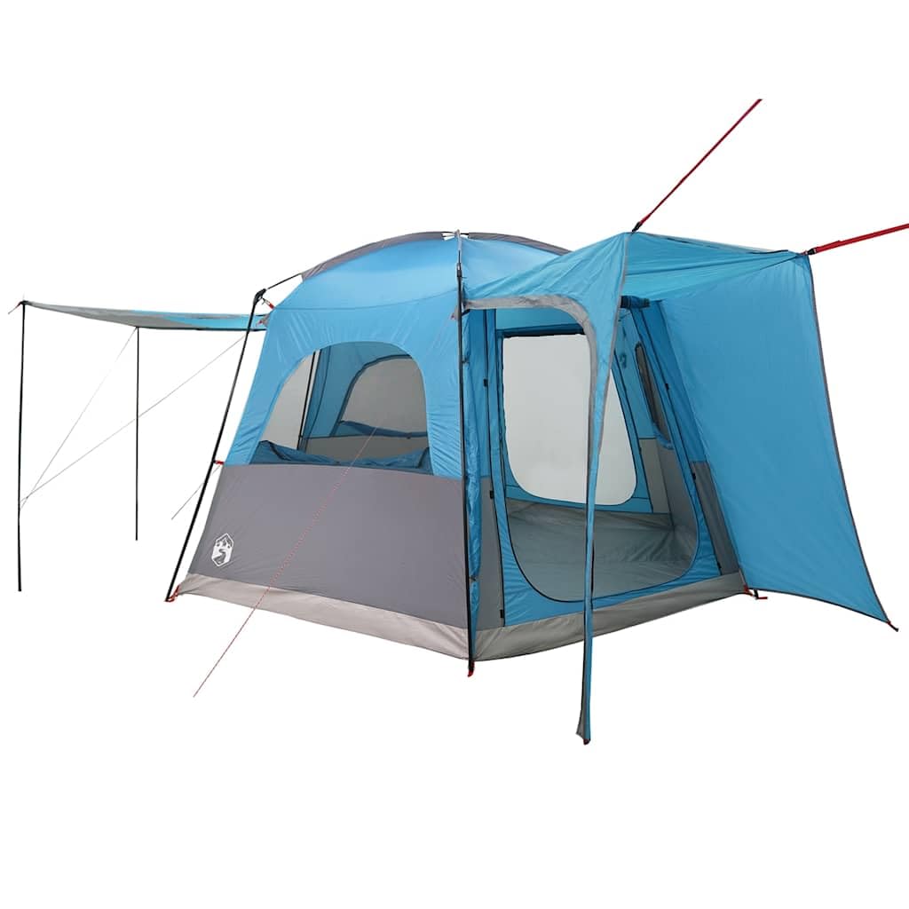 Tenda per auto 4 persone impermeabile verde, facile da montare accessorio da campeggio per auto con rivestimento in poliestere PU e cuciture nastrate per interni asciutti.