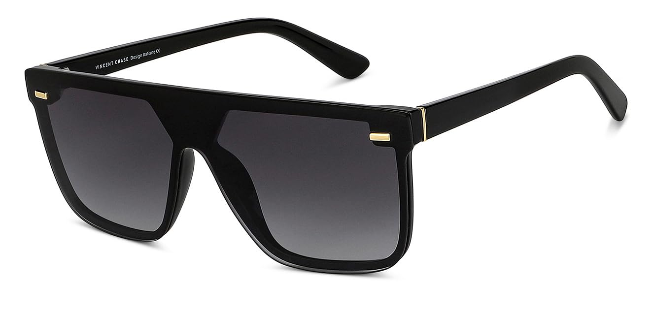 ♡Vaneeeee♡ Buy Vincent Chase By Lenskart | Black Full Rim Square| Polarized