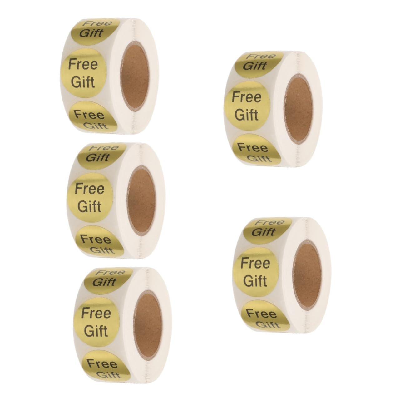 Pegatinas decorativas para negocios PRETYZOOM en rollo, etiquetas de agradecimiento de 5 series
