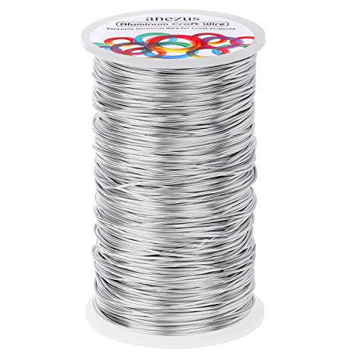 Jewelry Craft Aluminum Wire 540 Feet, Anezus Aluminum Wire 18 Gauge Beading Bendable