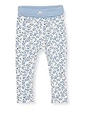 Organic Cotton Sanetta Mädchen Ivory Hose in Weiß mit Blauem-Alloverprint im Blumendesign Kidswear, beige, 086