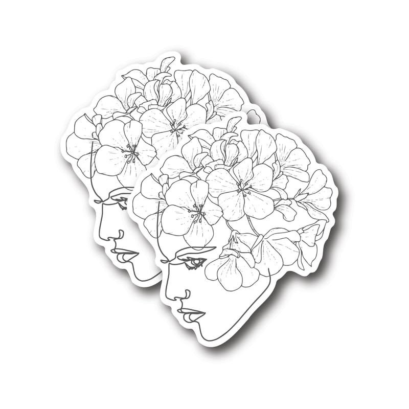 Autocollants pare-chocs en vinyle premium 12,7 cm fabriqués aux USA lot de 2