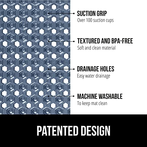 image for GORILLA GRIP Patented Square Shower Stall Mat, Small Bathtub Floor Mat