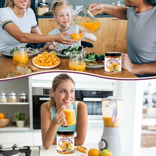Fangkic Freeze Dried Passion Fruit 9 oz/255 g, 100% Natural, No Sugar or Additives, Frozen Passion Fruit Tea, Tart Freeze Dried Fruit, for Cake, Drink, Baking, Yogurt, Travel