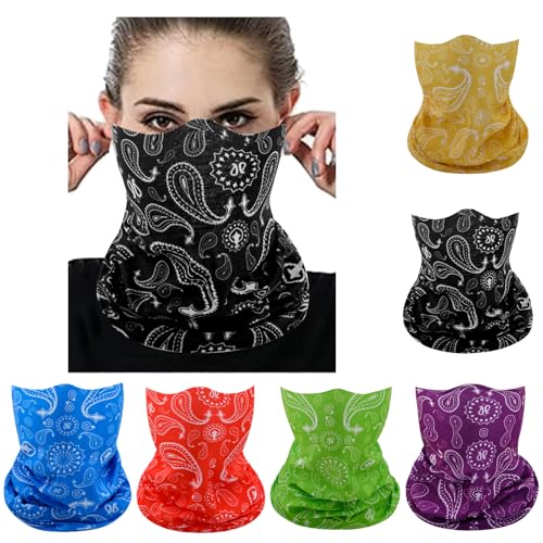 Image of Face Mask Multi Bandana Neck Gaiter Seamless Magic Headband Outdoor Face Scarf for Dust Wind and UV Resistance