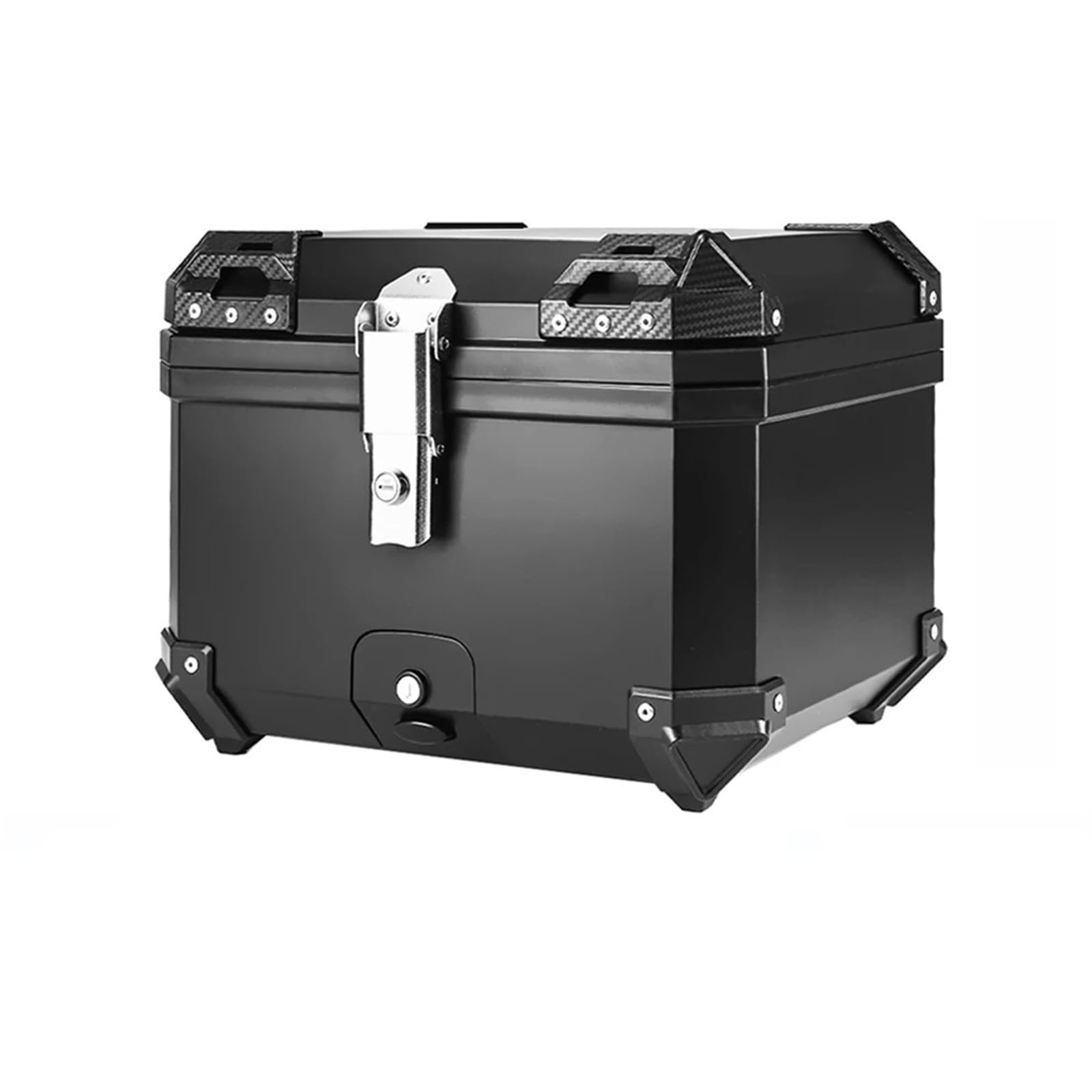 Sacoches Cavalières Moto pour BMW R1200GS R1250GS pour ADV 45L Boîte Casque Moto Boîte Rangement Bagages Arrière Supérieure Universelle Boîte À Outils Verrouillage(45L Black Box)