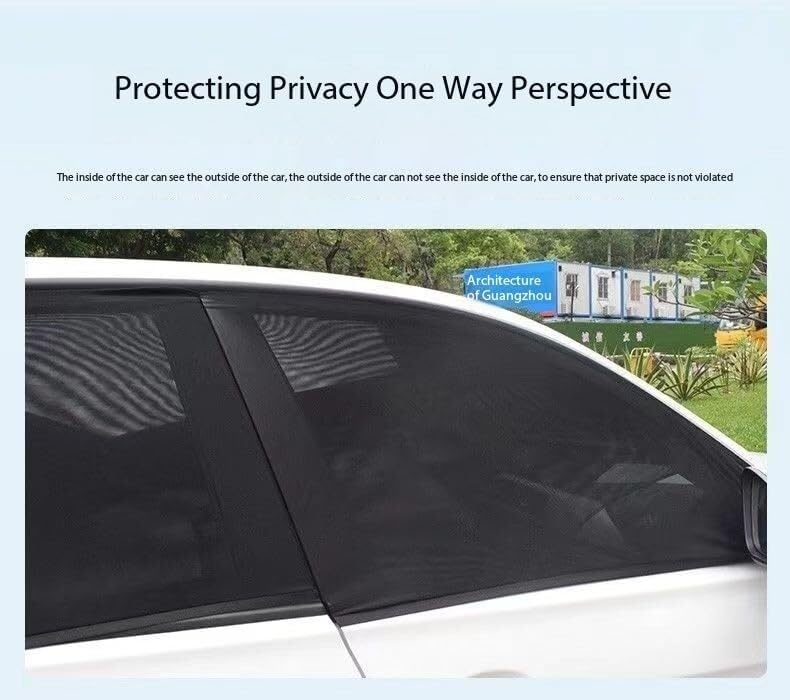Sonnenschutz Auto Auto-Seitenfenster-Sonnenschutz Für Grand Für Scenic, dehnbares, atmungsaktives Netzmaterial, Autozubehör