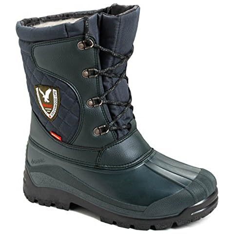 Botas térmicas de caza demar con forro de lana, talla 44 verde Cover