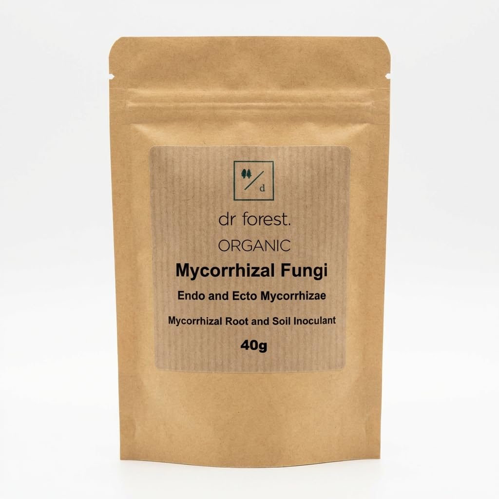 Mycorrhizal Fungi Powder | Premium Endo/Ecto Mycorrhizae Inoculant | Root Booster Soil Enhancer for Plants, Trees, Vegetables & Gardens (40g)