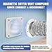 Magnetic Dryer Vent Coupling Strong Magnetic Self-connection，Suitable for Confined Paces Magnetic Dryer Vent Coupler with 4 inch Hose,Magnetic Dryer Vent Connector Kit Easy to Connect（WHITE)