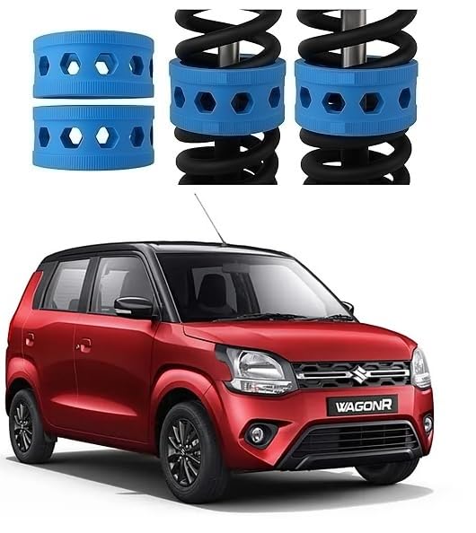 POWER X Rear Coil Spring Rubber Buffer Kit for Wagon R | Size B+| Increases Car Height & Ground Clearance | Shock Absorber & Suspension Stabilizer Cushion | Heavy Duty TPE Material-picture-16