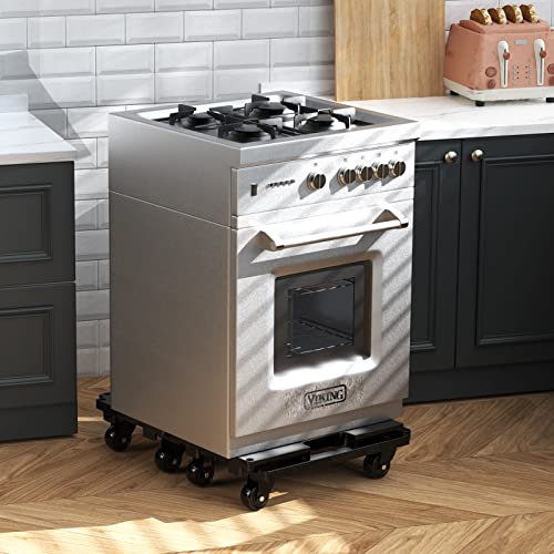 SOLEJAZZ Transportroller Set, 200kg Tragkraft, MöBeltransportwagen Koppelbar, Umzugshelfer MöBeltransportrollen, Schwarz, 1 Packung