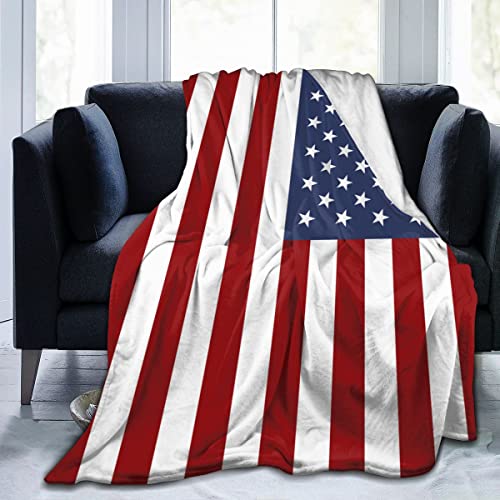 Maylian Us Flag 3D Print Flannel Throw Blanket Coral Fleece Decorative Blankets Soft Luxury Cozy Blanket For Stadium Couch Bed Sofa Chair Gift (40 * 50 Inch,1) #TOP7