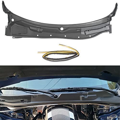 ECOTRIC Windshield Wiper Cowl Compatible with 2008-2019 Dodge Challenger Outer Grille Panel Cover