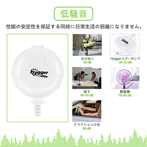 hygger 水槽エアーポンプ 酸素ポンプ 空気ポンプ の商品画像 2