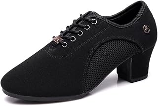 omcam Ballroom Dance Shoes, Women Salsa Latin Dancing Practice Shoes for Beginners Comfortable Modern Dance Shoes