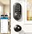 Veise RZ06C Smart Locks for Front Door, 2 Knob Handle Set, Keyless Entry Deadbolt, App Control, Electronic Touchscreen Digital Keypad, Auto Lock, Easy Installation, IP54 Waterproof, Matte Black