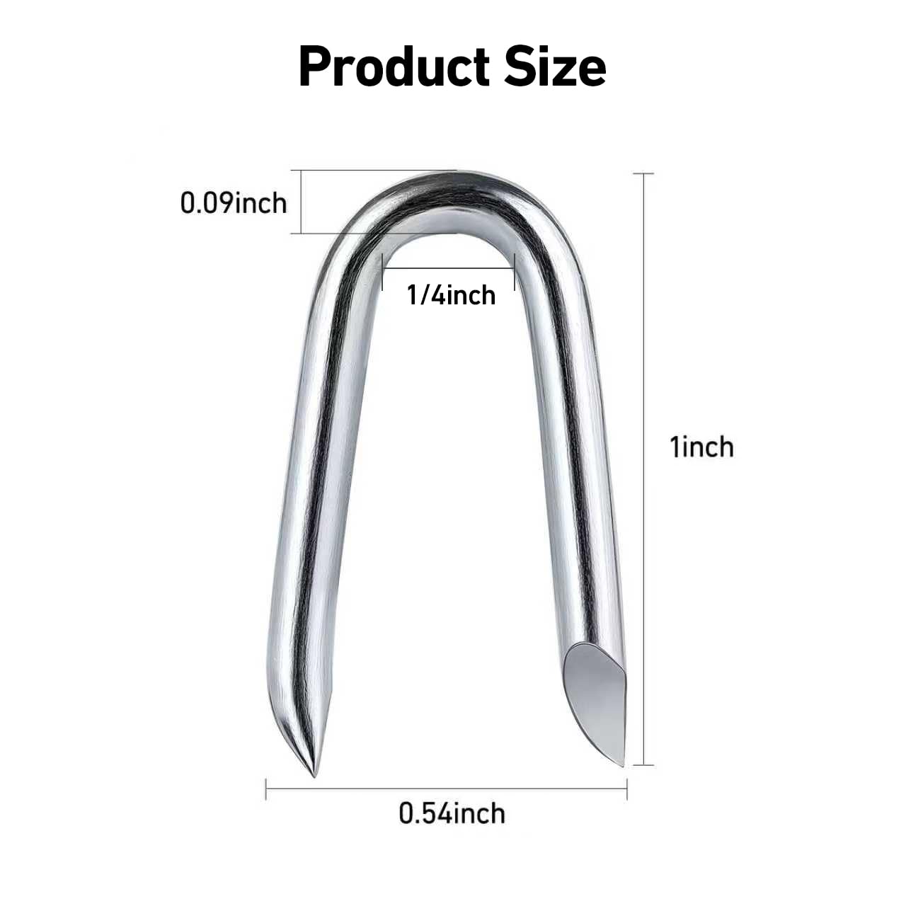 1 Inch Fence Staples - 280 Pack Galvanized -2 1 Inch Fence Staples - 280 Pack Galvanized -2