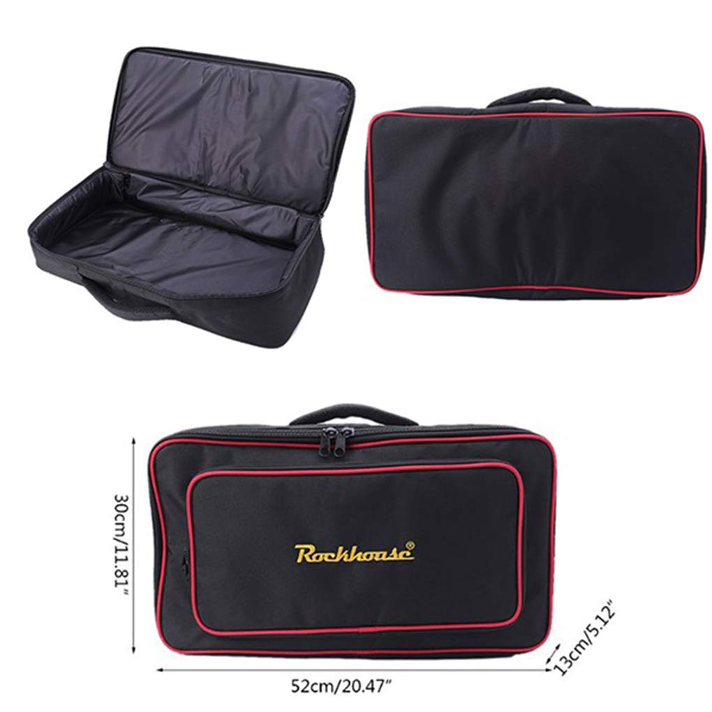 10 set di effetti chitarra elettrica Pedaliera Consiglio Storage Bag Carry Case Effetto Pedalboard Zipper Pouch