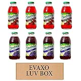LUV BOX- variety Everfresh Juice 16 oz. pack of 8 , Everfresh Cranberry Apple , Everfresh 100%...