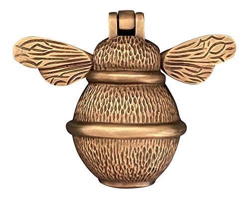 Bee Door Knocker for Front Door | Polished Solid Brass Bee | Brass Knockers with Strike Plate | UPVC | Bumblebee Front Door Furniture with a Unique Design (Bronze) Bee Door Knocker for Front Door | Polished Solid Brass Bee | Brass Knockers with Strike Plate | UPVC | Bumblebee Front Door Furniture with a Unique Design (Bronze)