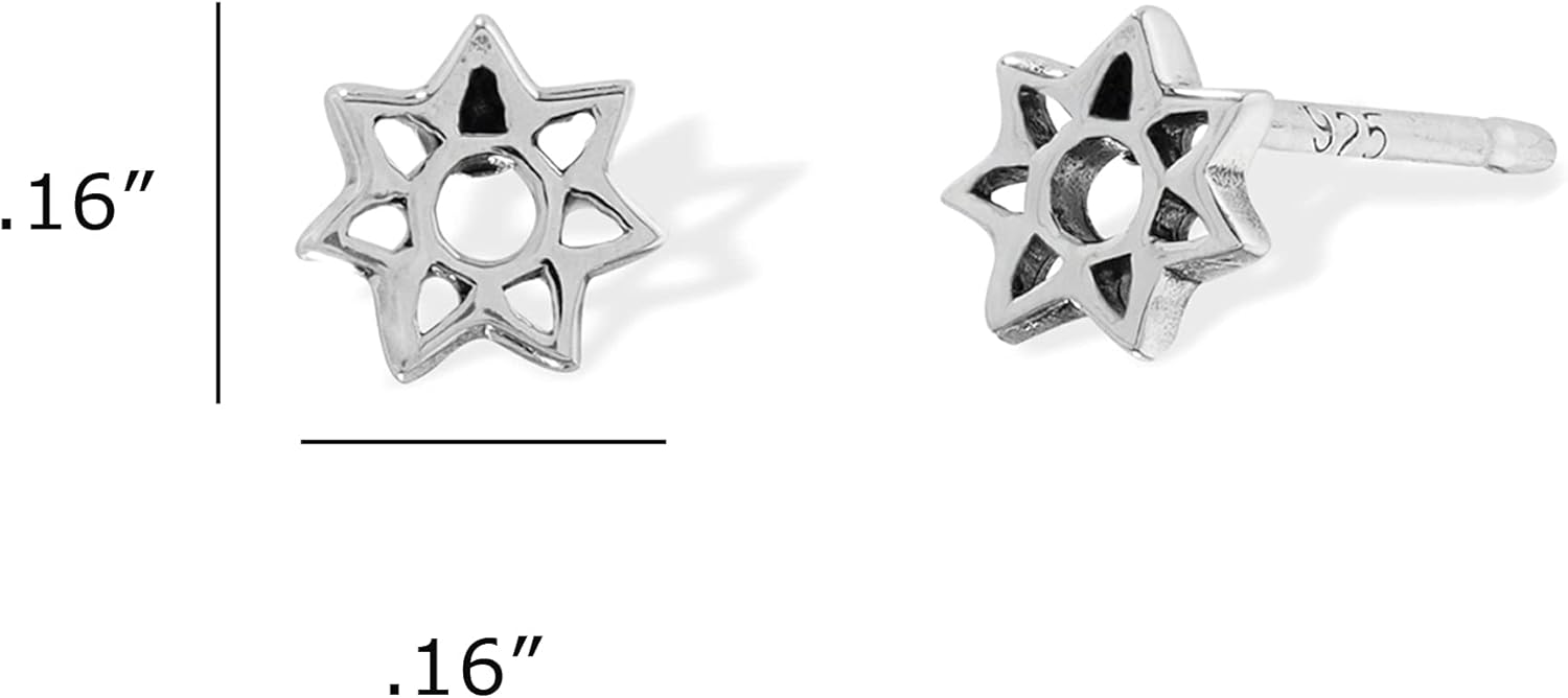 Boma Jewelry Sterling Silver Sunshine Stud Earrings