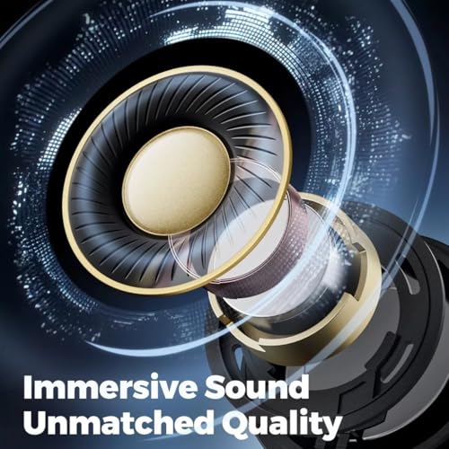 Image of Sound peats Gofree 2+ Wireless Open Ear Earphone True Wireless with 39hrs Playtime, Dual ENC Mic, Gaming Mode, App Control, Bluetooth 5.3 Type C Fast Charging, IPX5 Waterproof (Beige)