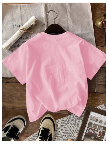 Image of RoseSeek Women's Graphic Letter Tee Crew Neck Drop Shoulder Trendy Summer T Shirt Short Sleeve Vintage Car Print Top