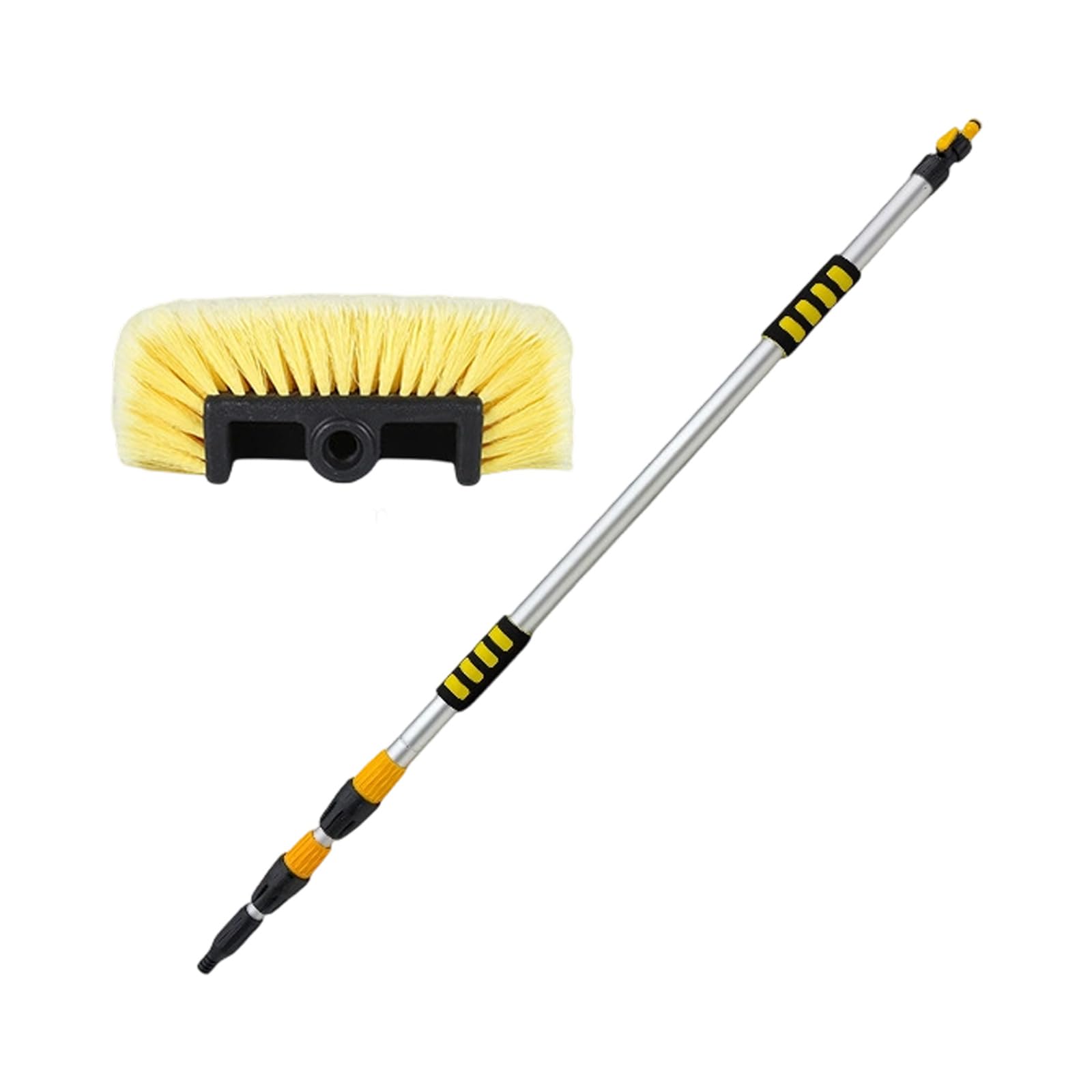 Pulverizador de agua de longitud, cepillo de limpieza para coche, cerdas suaves, fregona de limpieza para un lavado seguro y eficiente, mango telescópico, cepillo de coche con pulverizador