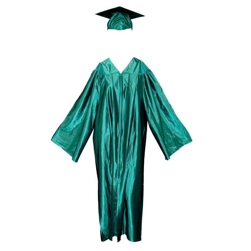 Image of Gradzilla Graduation Cap and Gown Set - Shiny Finish for High School and College, Durable Robes for Commencement Ceremonies