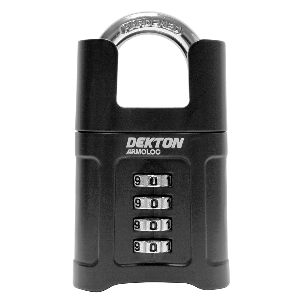Dekton 3 Digit Zinc Alloy Combination Security Padlock Safe Outdoor Lock from B&Q