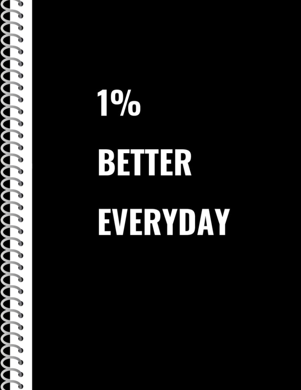 Cahier de notes 1% Better Everyday pour s'organiser et progresser chaque jour