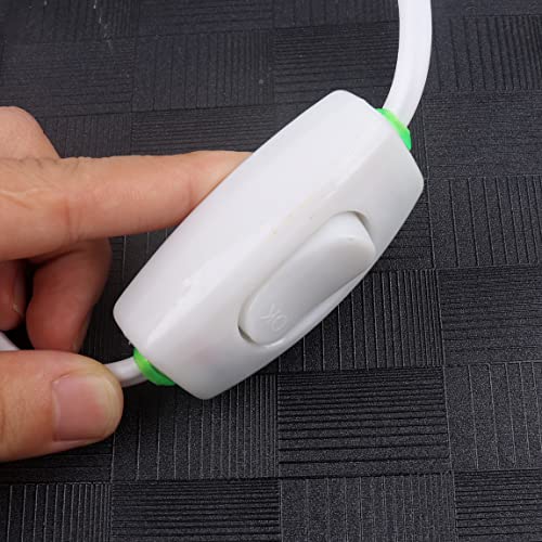 Szgate SZGATE-DENG 1Pcs White Hanging Light Cord E27 Light Bulb Socket To 2-Prong thumb #4