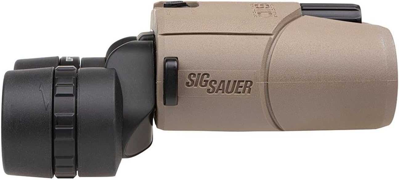 SIG SAUER Zulu6 FDE HDX OIS 12X42mm Waterproof Fog-Proof Portable Roof Prism Binocular with Image Stabilization (SOZ6WP12)