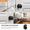 10 Pack Modern Door Knob Passage Door Knob, Black Closet - View #4