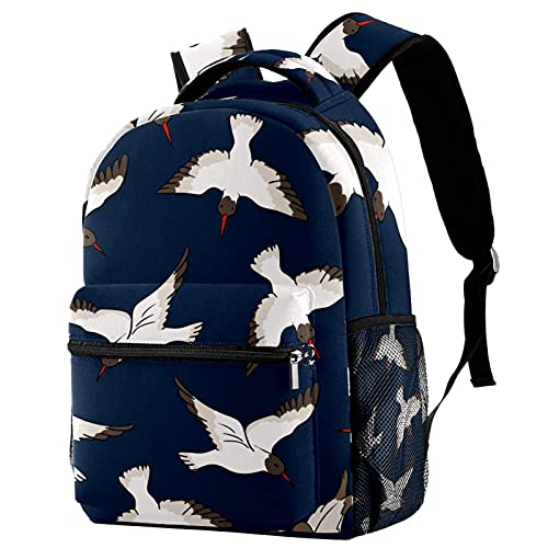 Sac à dos d'école d'hiver motif cerf étoiles multicolore pour filles et garçons