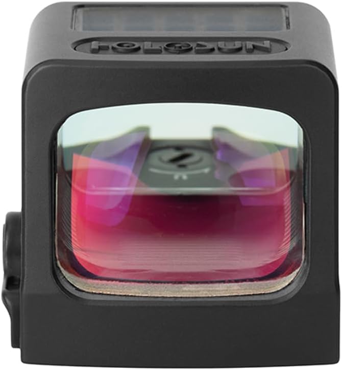 Holosun EPS Carry Series, 2MOA, 6MOA, 32 MOA Circle 2 MOA Dot Options, Modified RMSc, RMSc Adapter Plate, Solar Failsafe - Red/Green/Gold Options