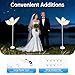 WANLECY 2PCS LED Butterfly Floor Lamp for Wedding Decorations, 48W Romantic Butterflies Hanging Decor with Adjustable Height 57.5-70in for Party Stage, Tool-Free Assembly (Golden, Daylight/6000K)